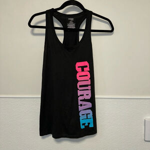 Women's Danskin Now Tank Top Size S Black (4-6) workout COURAGE athletic